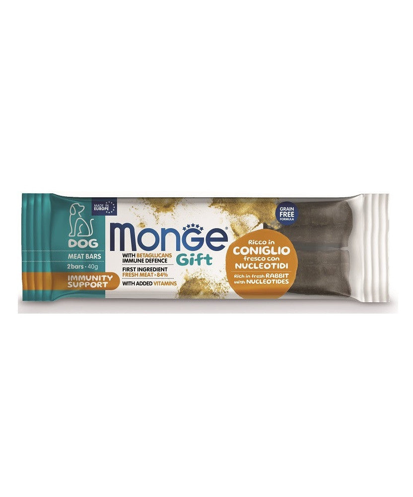 MONGE CANE Gift Ricco in Coniglio con Nucleotidi - Immunity Support 40g MONGE CANE Gift Ricco in Coniglio con Nucleotidi - Immunity Support 40g